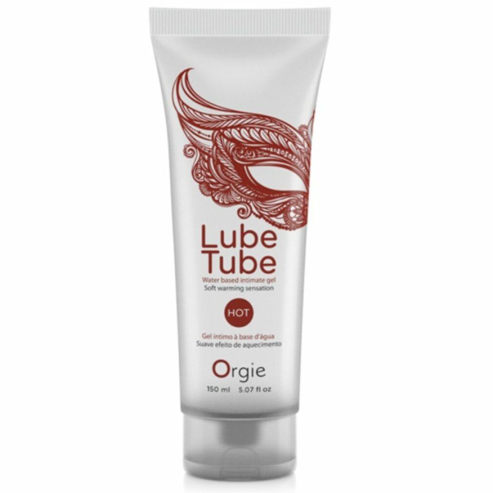 Orgie Lube Tube HOT glijmiddel in een tube met rode dop. Op waterbasis voor zachte warmte.