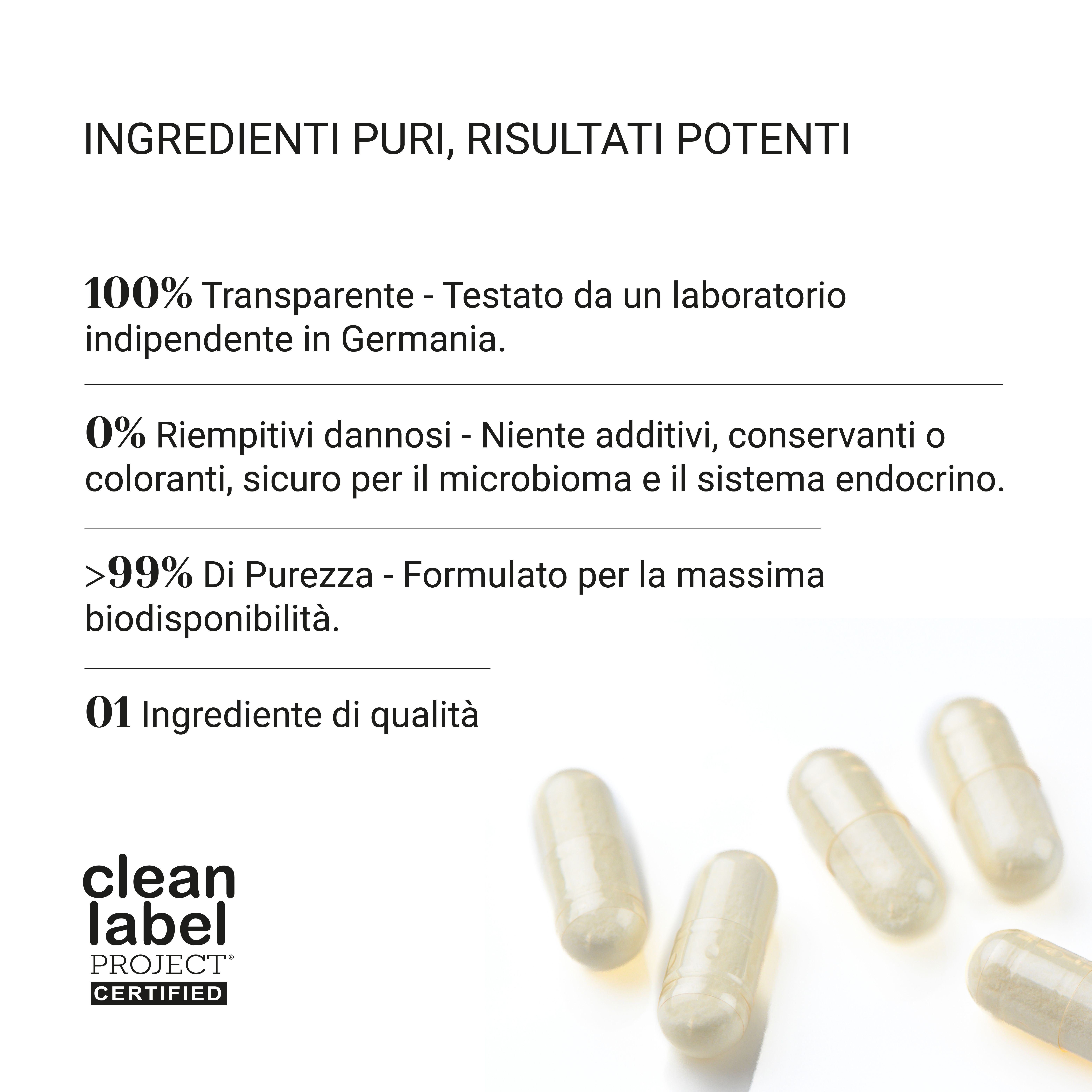 Capsules met Clean Label Project certificering.