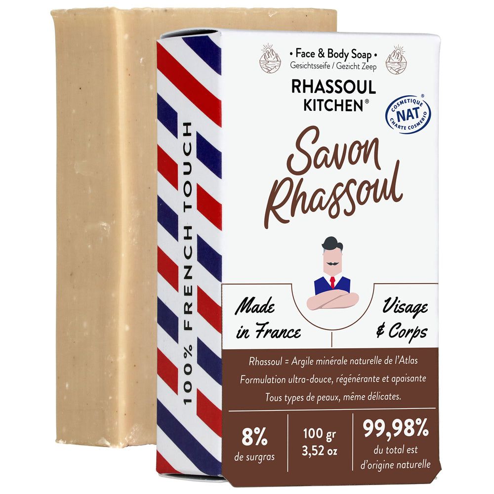 Monsieur BARBIER - Savon Rhassoul surgras visage et corps pour homme