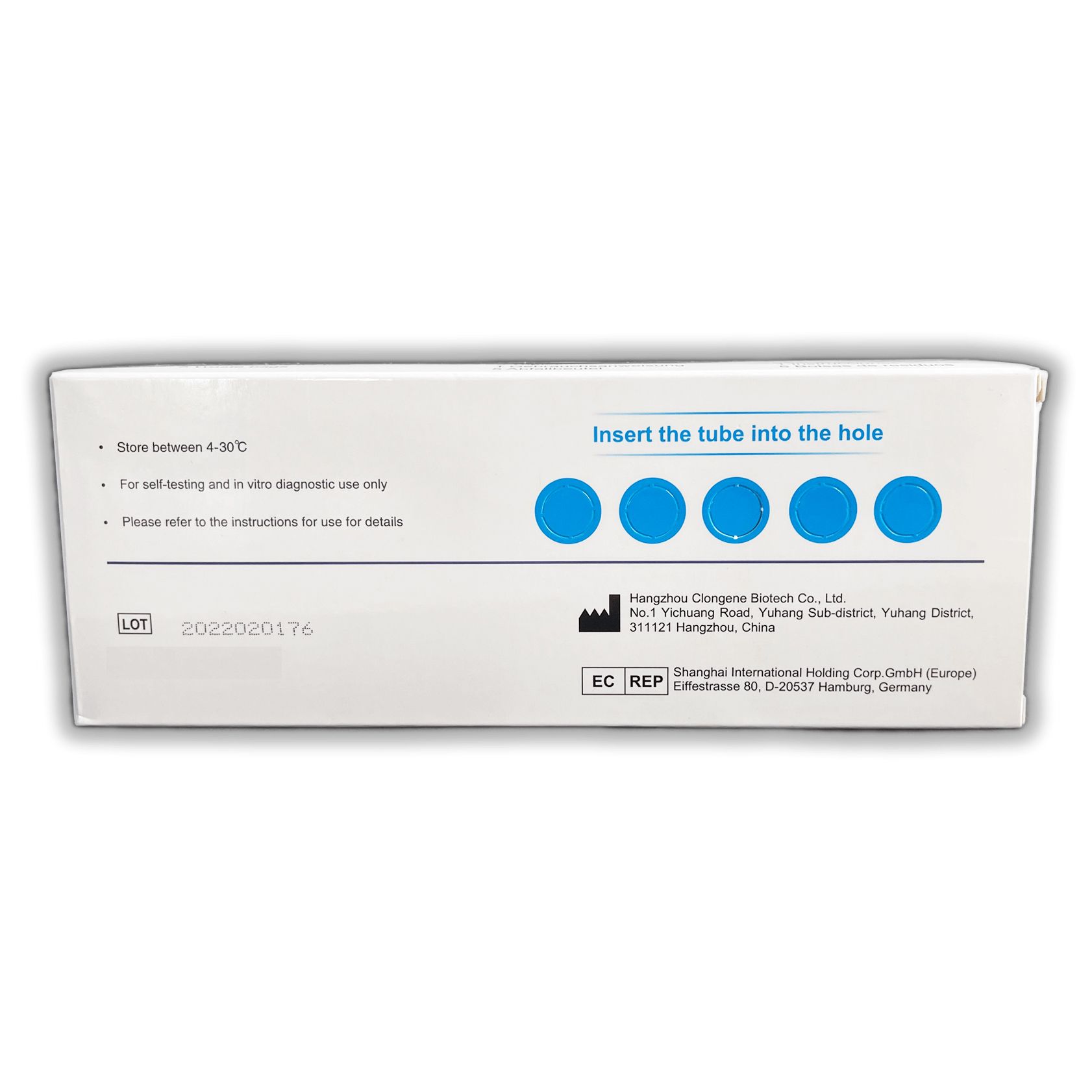 Clungene® Test Antigène - Test rapide COVID-19 (Tamis nasal) - CE 1434 (5 pièces)