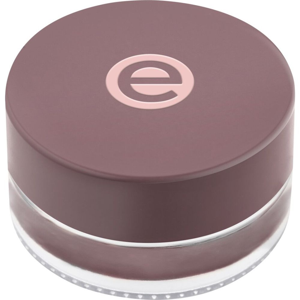 Essence Fard à Paupières Crème Mat in een transparant potje met bruine deksel.