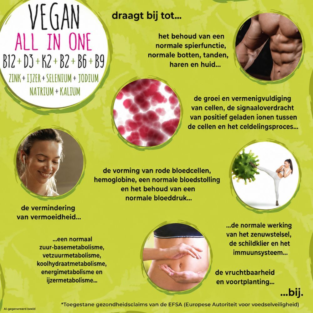 Close-up van bessen en het V-Label keurmerk op de verpakking.