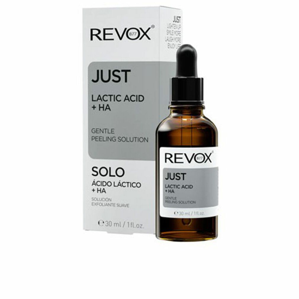 Revox Just Lactic Acid + HA flesje met pipet en omdoos. 30ml.