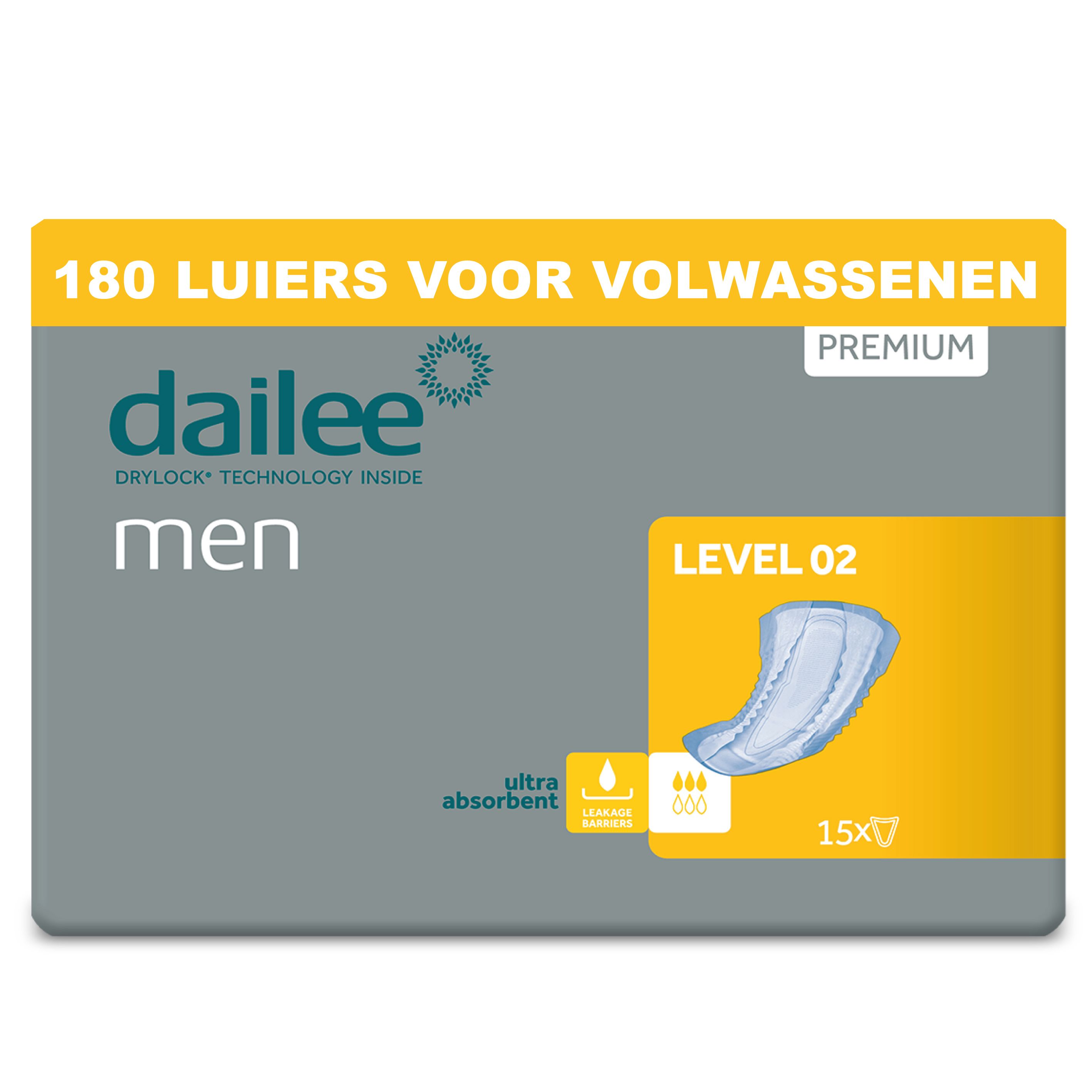 Dailee Men Level 2 Incontinentiepads voor Mannen