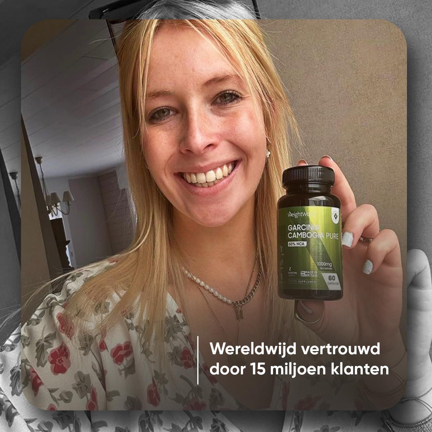 WeightWorld Garcinia Cambogia: fles, 1000mg, 60 capsules, 2 maanden voorraad, EU.