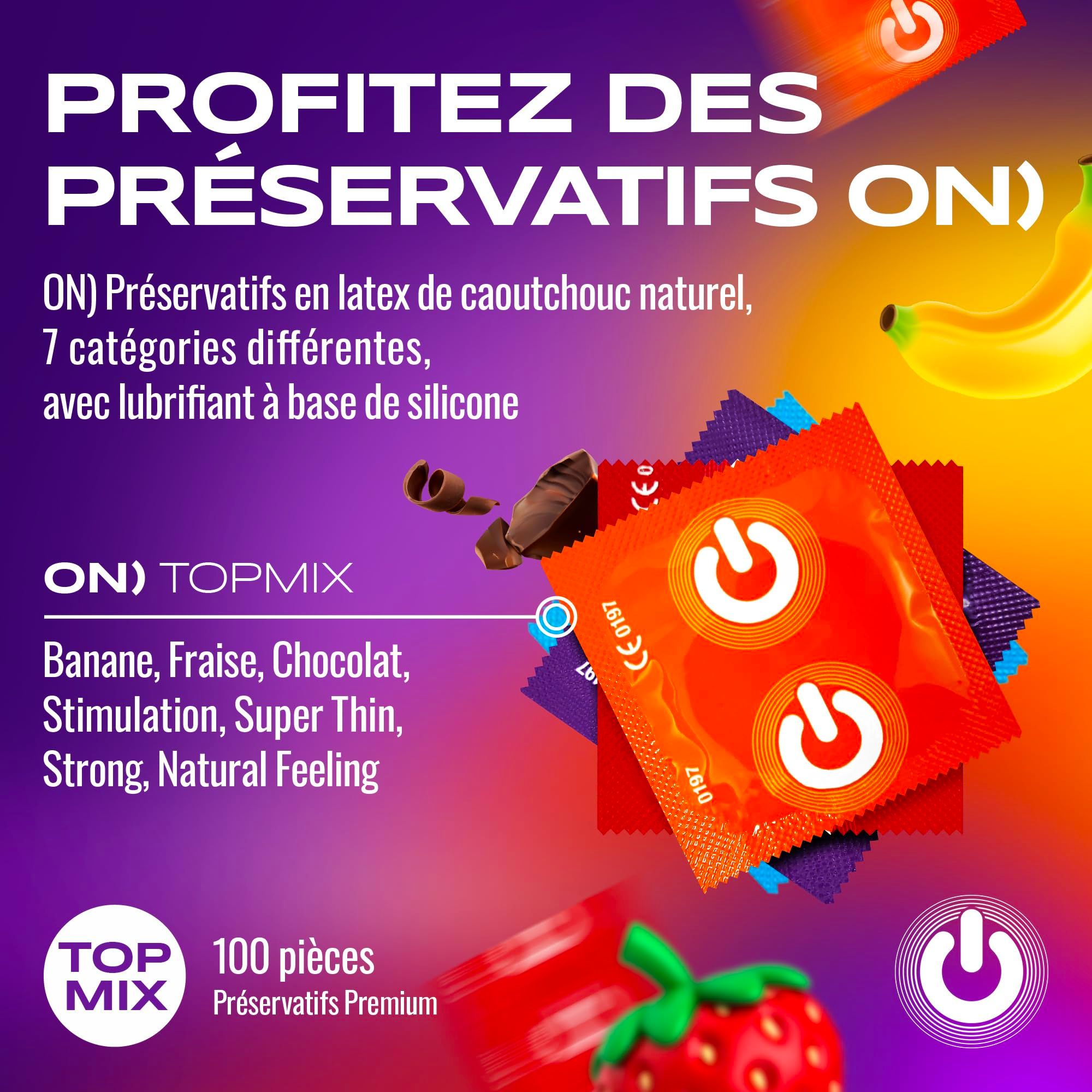 ON) Préservatifs Mix 54mm