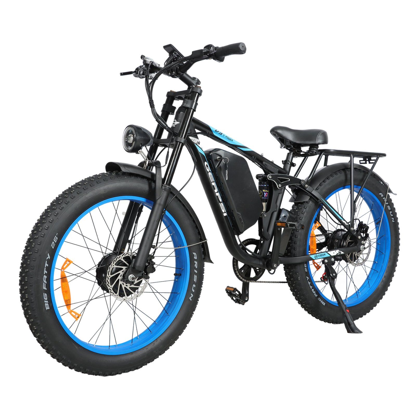 BAOLUJIE DP2603 Elektrische mountainbike, 52V 32Ah verwijderbare accu