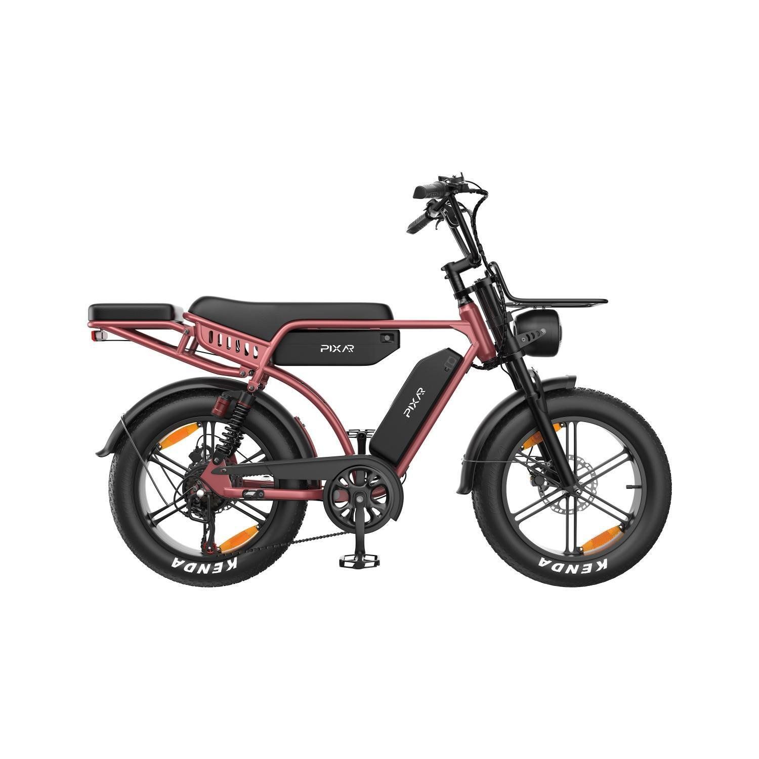 PIXAR M9 Vélo électrique tout suspendu avec double batterie 48 V 35 Ah
