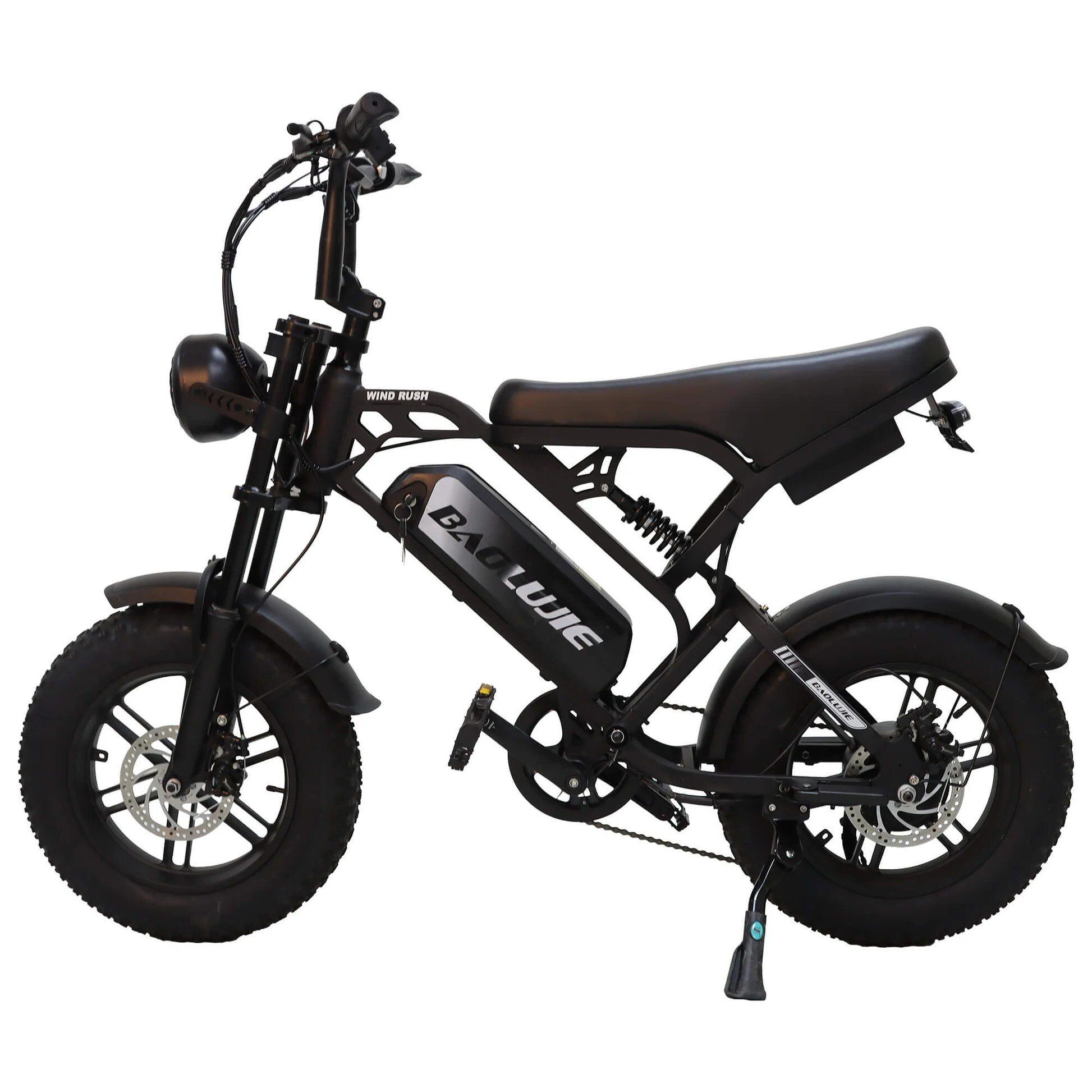 BAOLUJIE F2 Vélo électrique tout suspendu, 48 V 13 Ah, 16" x 4,0"