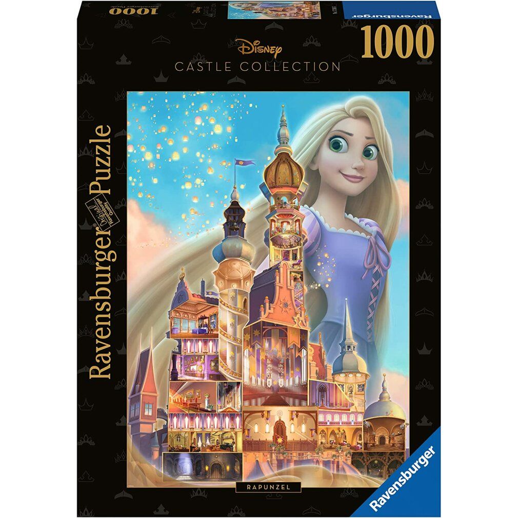 Puzzel Disney Castle: Rapunzel (1000 delen)