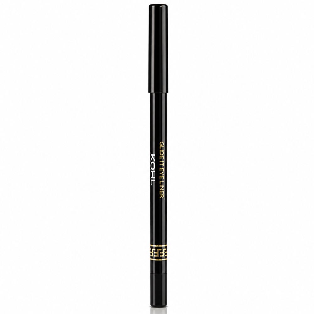 Crayon khôl noir avec inscription dorée "KOHL GLIDE IT EYE LINER".
