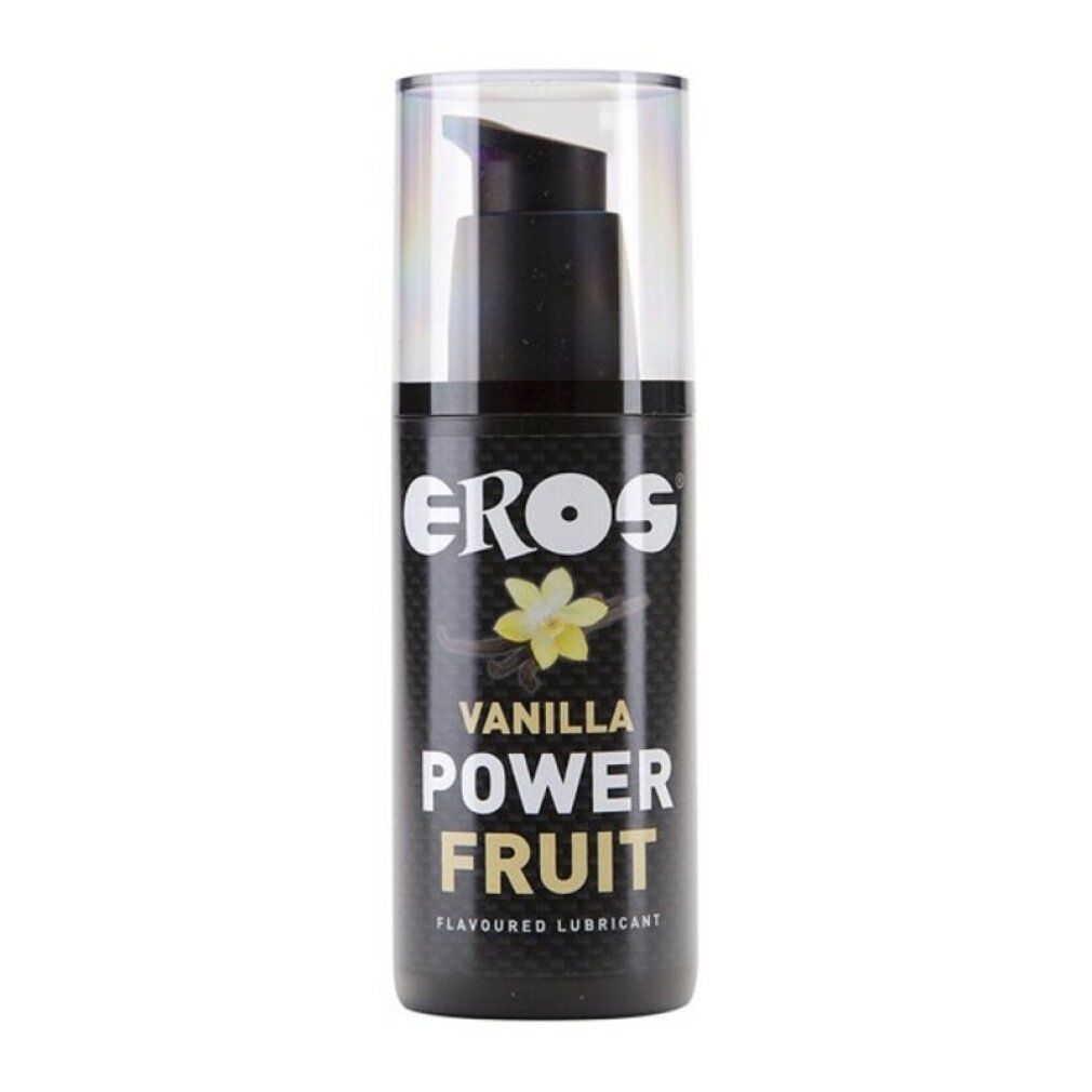 Eros Power Fruit Massagegel Vanille, 100ml fles met pompdispenser.