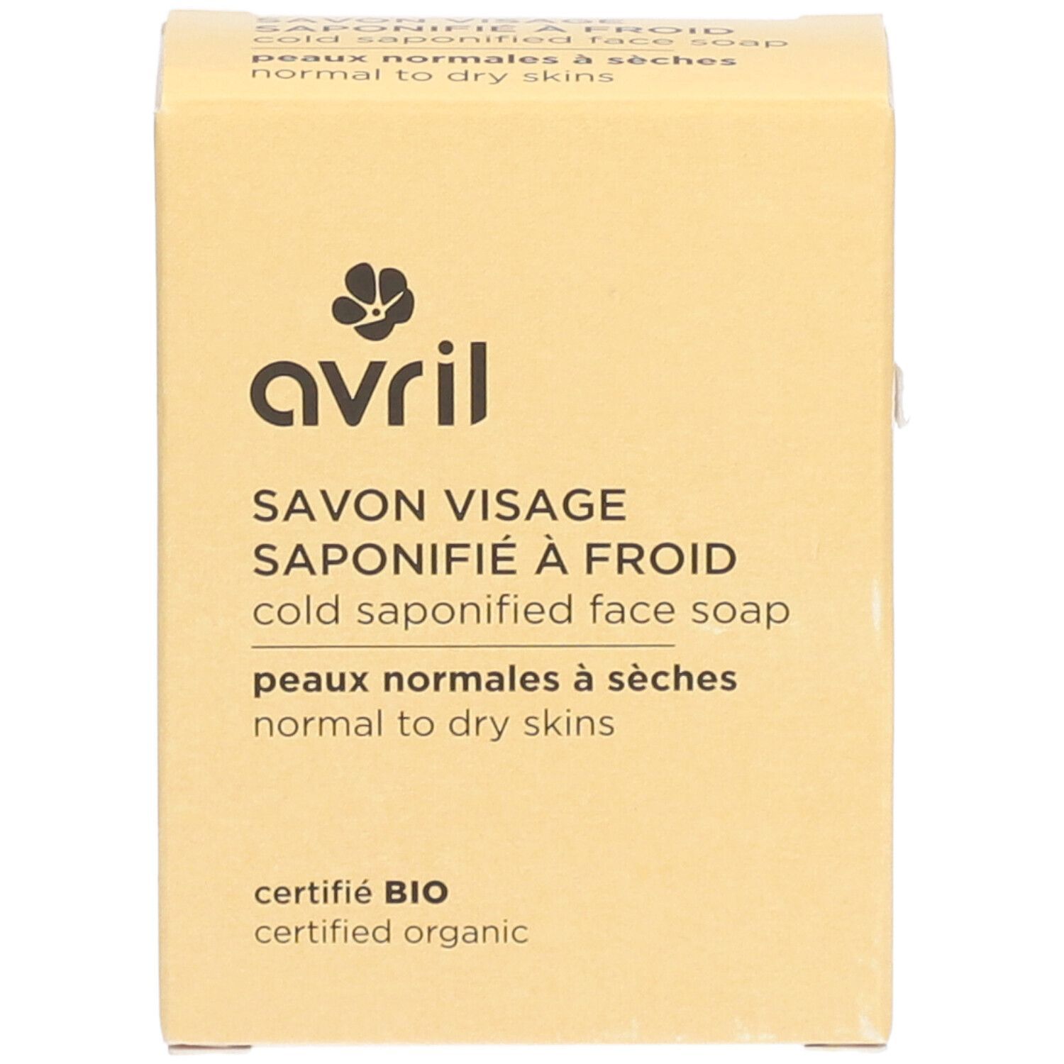 AVRIL Savon à froid visage Eclat