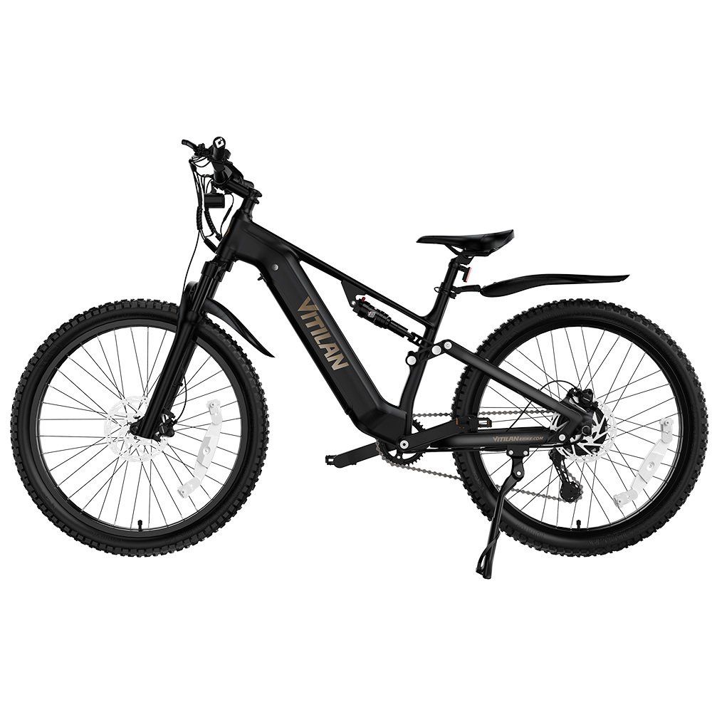 VITILAN M5 Volledig geveerde elektrische fiets, 48V 15Ah accu