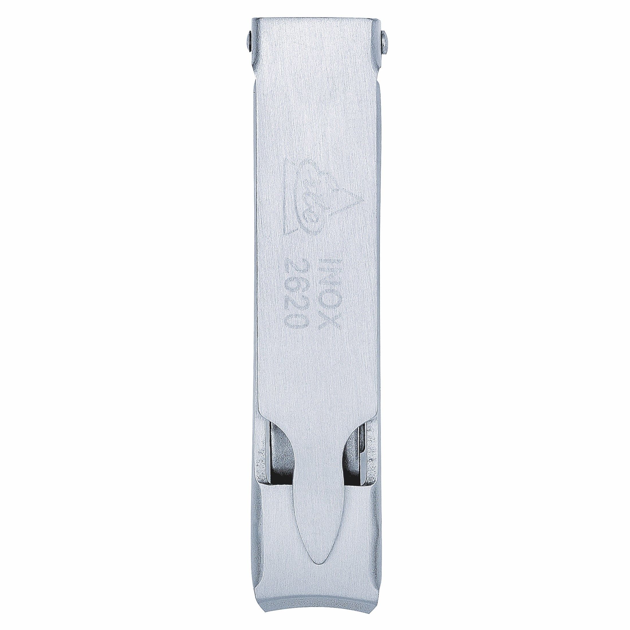 Coupe-ongles fermé, métal mat. Texte: INOX, 2620. Marque Erbe. Inoxydable.