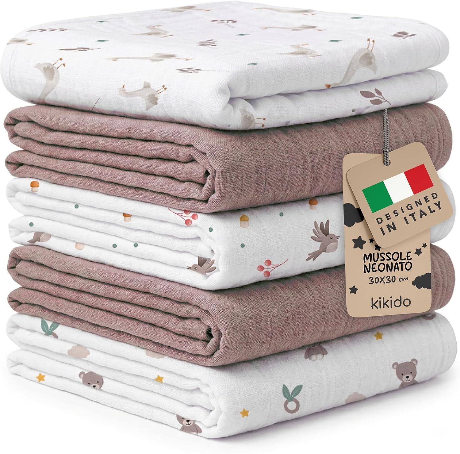 Kikido 5 Langes Bébé 100% Coton