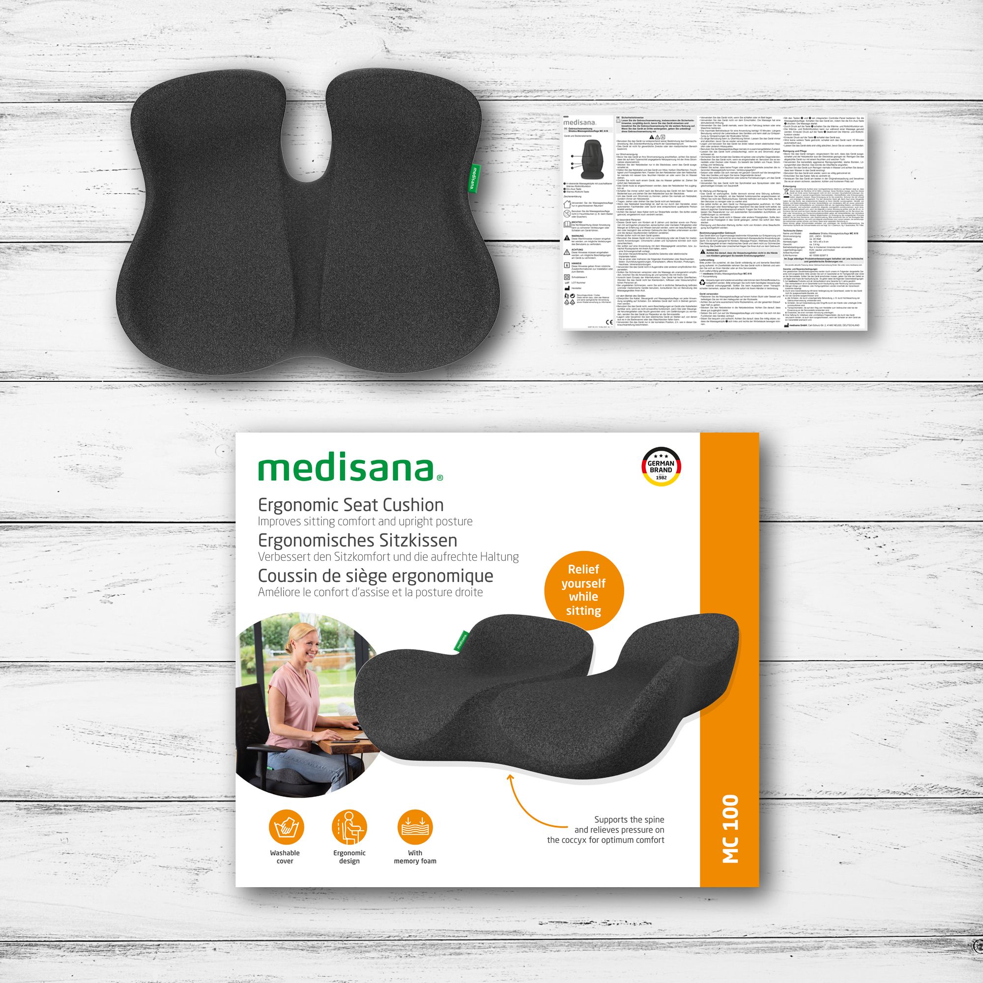 medisana MC 100 Coussin ergonomique