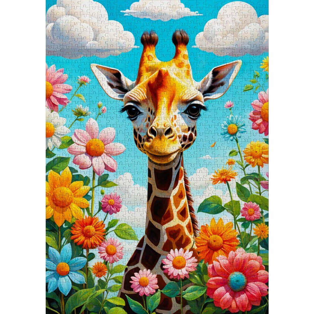 enjoy Puzzle de l'adorable girafe 1000 pièces
