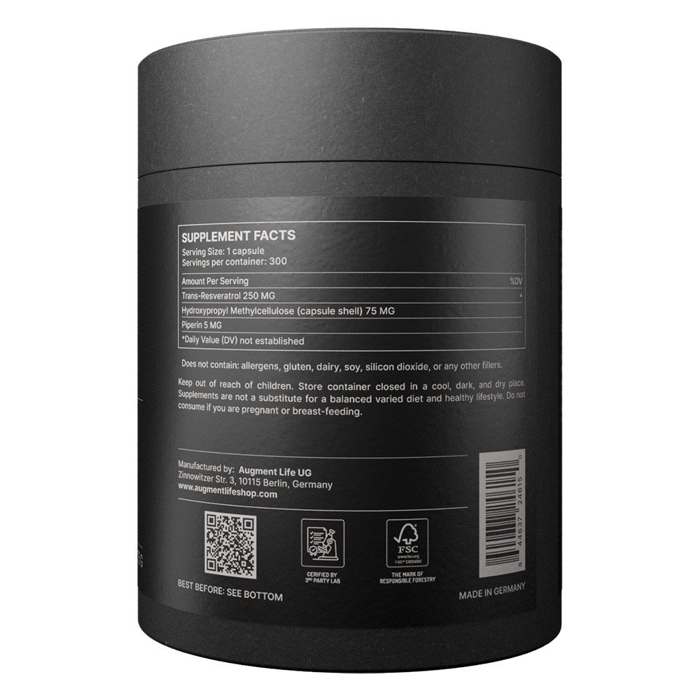 Augment Life Trans-Resveratrol Capsules