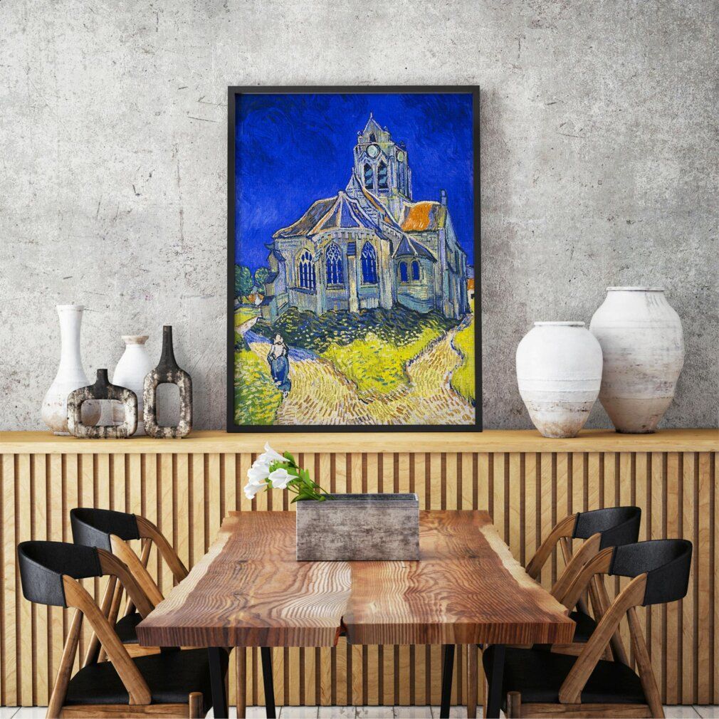 enjoy Puzzel Vincent Van Gogh: Kerk van Auvers-sur-Oise 1000 delen