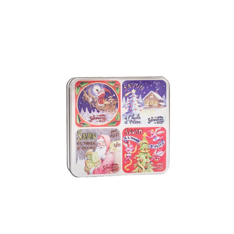 La Savonnerie de Nyons - Coffret métal avec savon - Noel 3