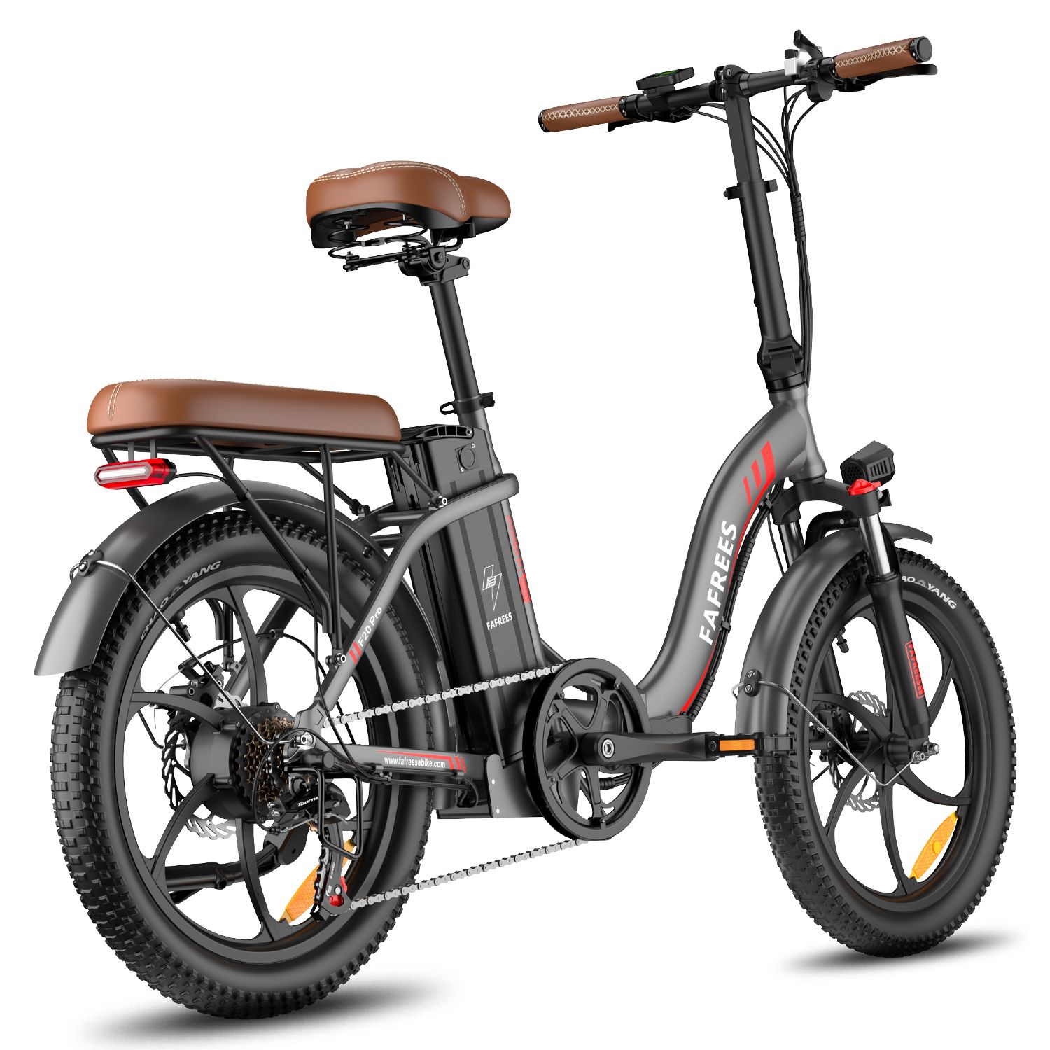 FAFREES F20 Pro Vélo électrique pliant avec batterie 20 Ah, pneus larges 20 pouces et 7 vitesses