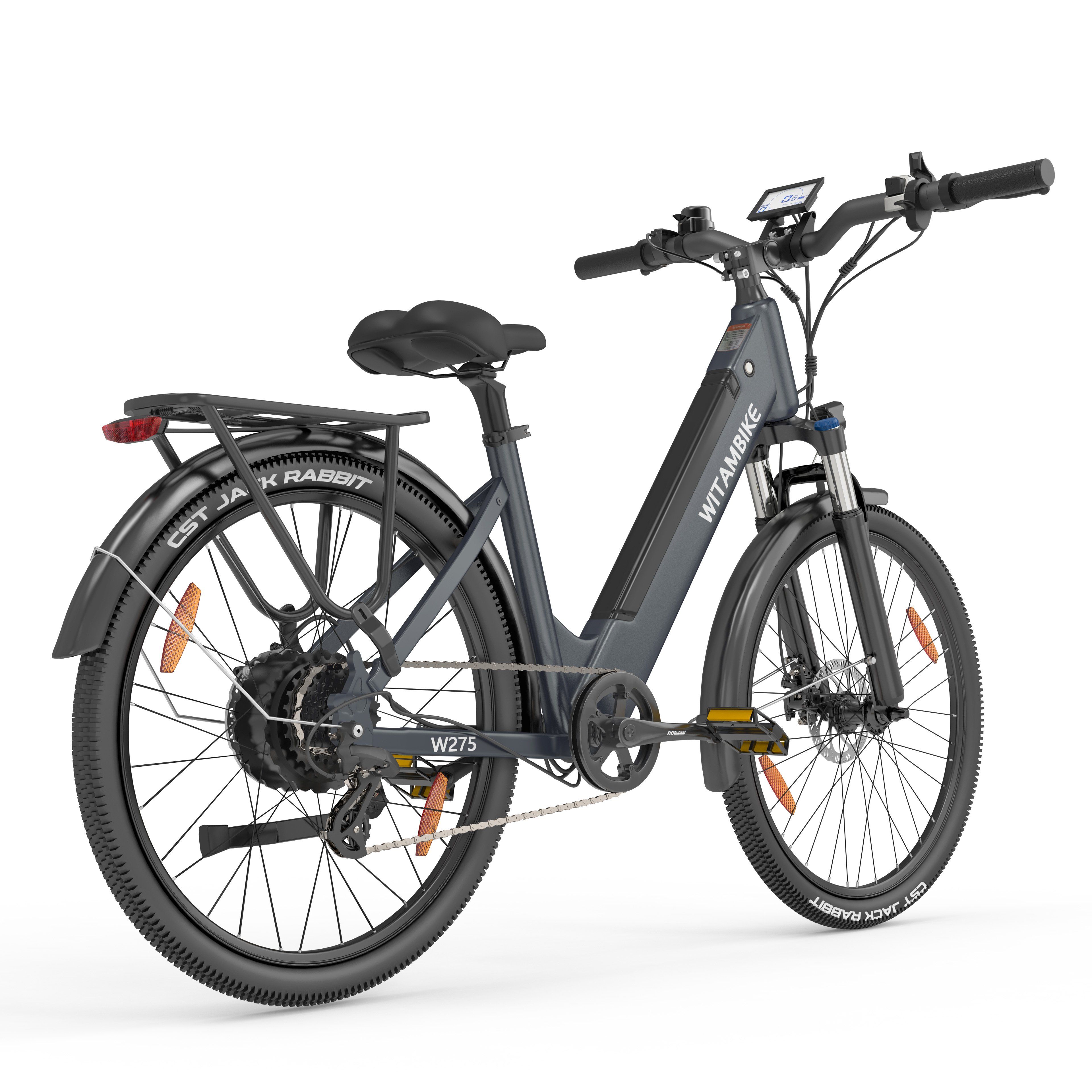 WITAMBIKE W275 Vélo électrique urbain, 36 V 13 Ah, pneus 27,5" x 2,10