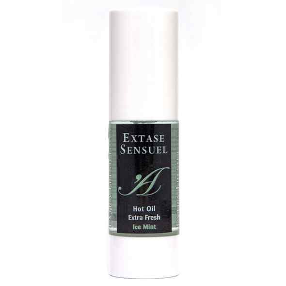 Extase Sensuel Hot Oil Extra Fresh Ice Mint flesje.