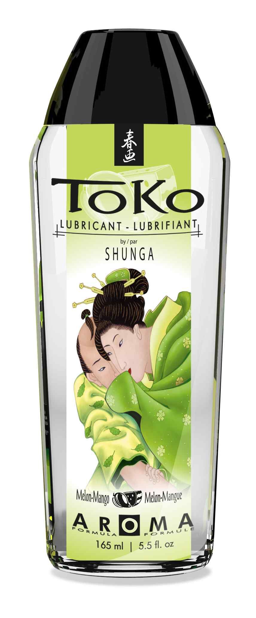 Lubrifiant Shunga Toko arôme Melon-Mangue, 165 ml.