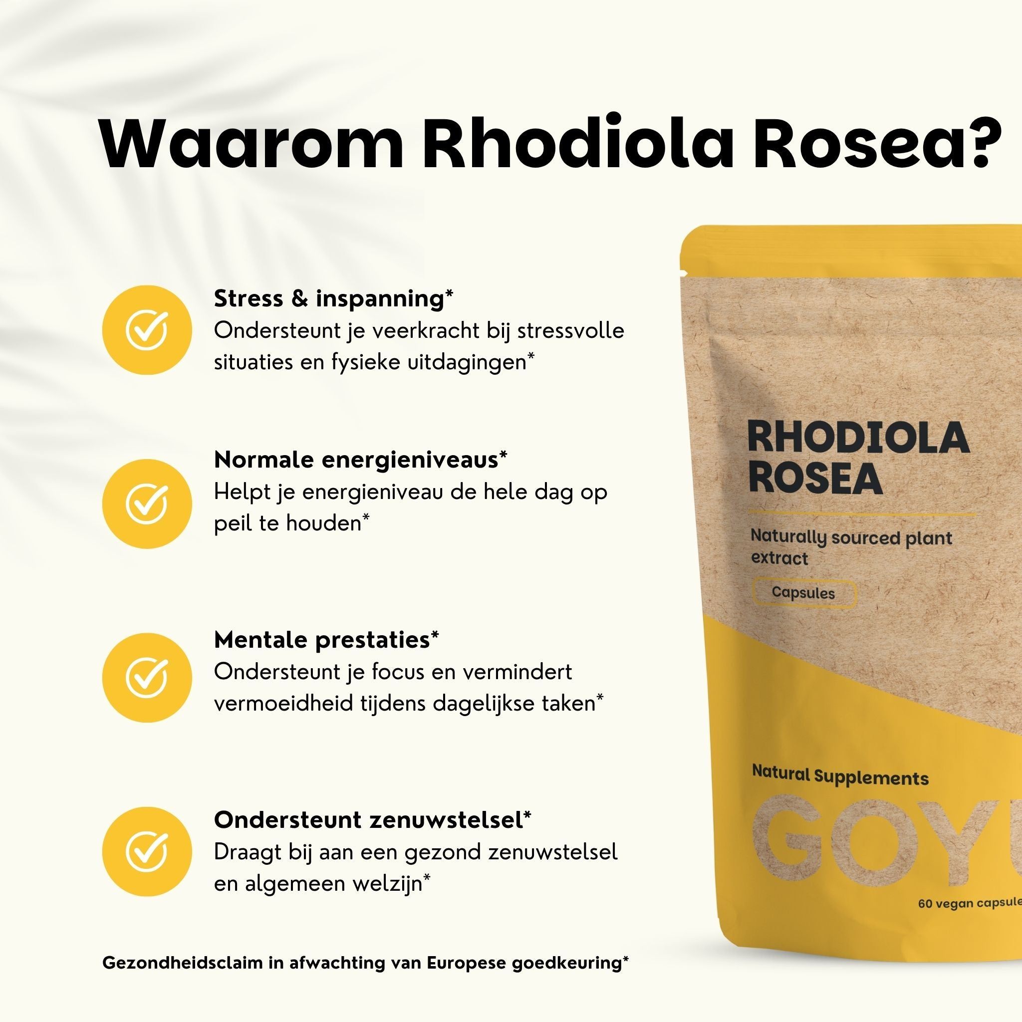 GOYU® - Rhodiola Rosea Capsules 500 mg - Multipack