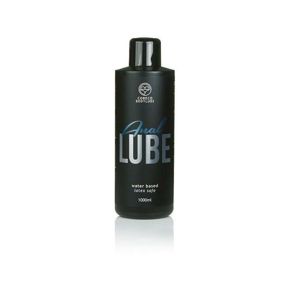 Zwarte fles Cobeco Anal Lube, 1000ml.