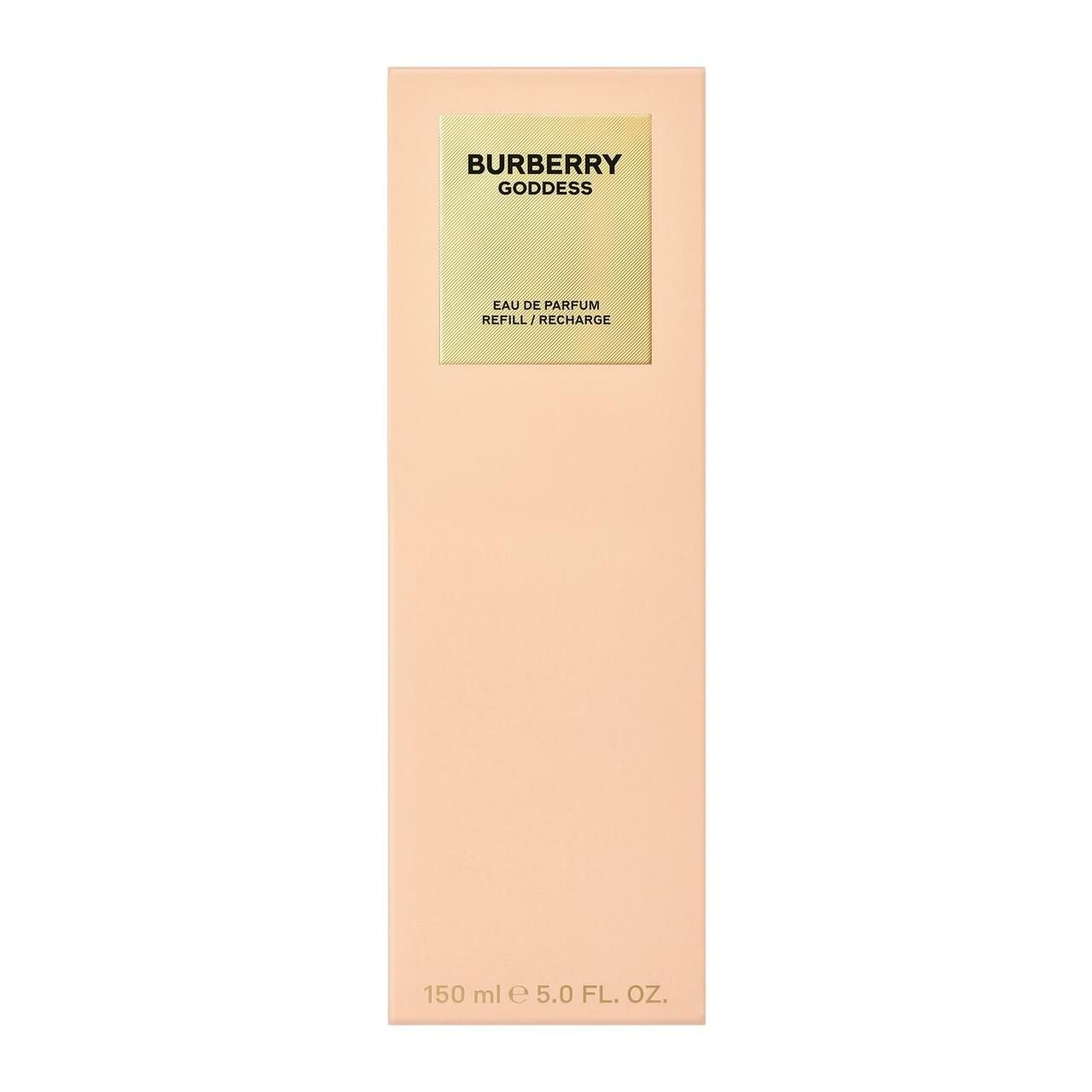 Verpakking van de Burberry Goddess Eau de Parfum Navulling, 150 ml.