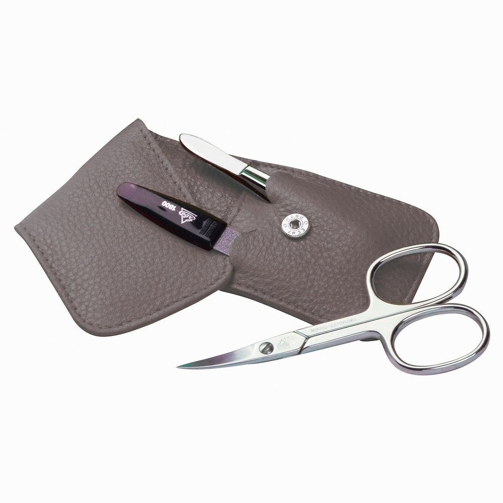 Trousse de manucure de poche Erbe taupe