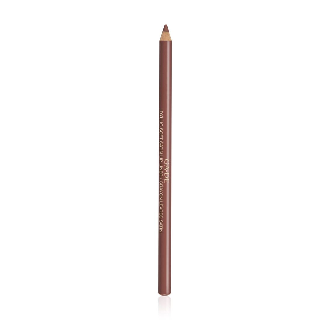 Crayon à lèvres brun. Inscription: GA-DE, Idyllic Soft Satin Lip Liner.