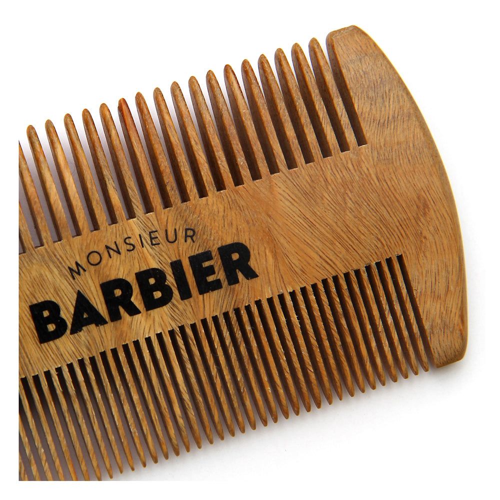 Monsieur BARBIER - Dubbelzijdige baardkam van sandelhout