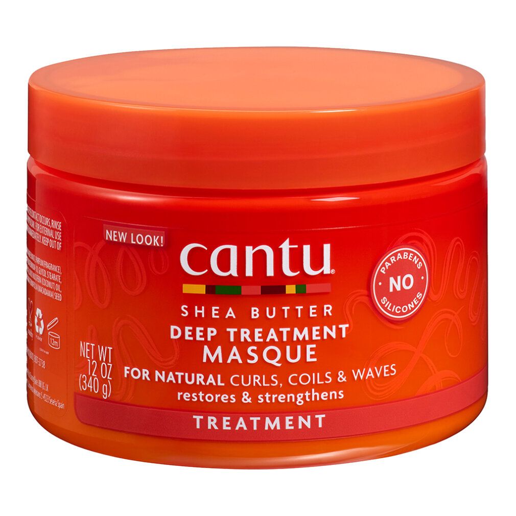 Cantu Shea Butter Deep Treatment Masque pour boucles et ondulations naturelles, 340g.