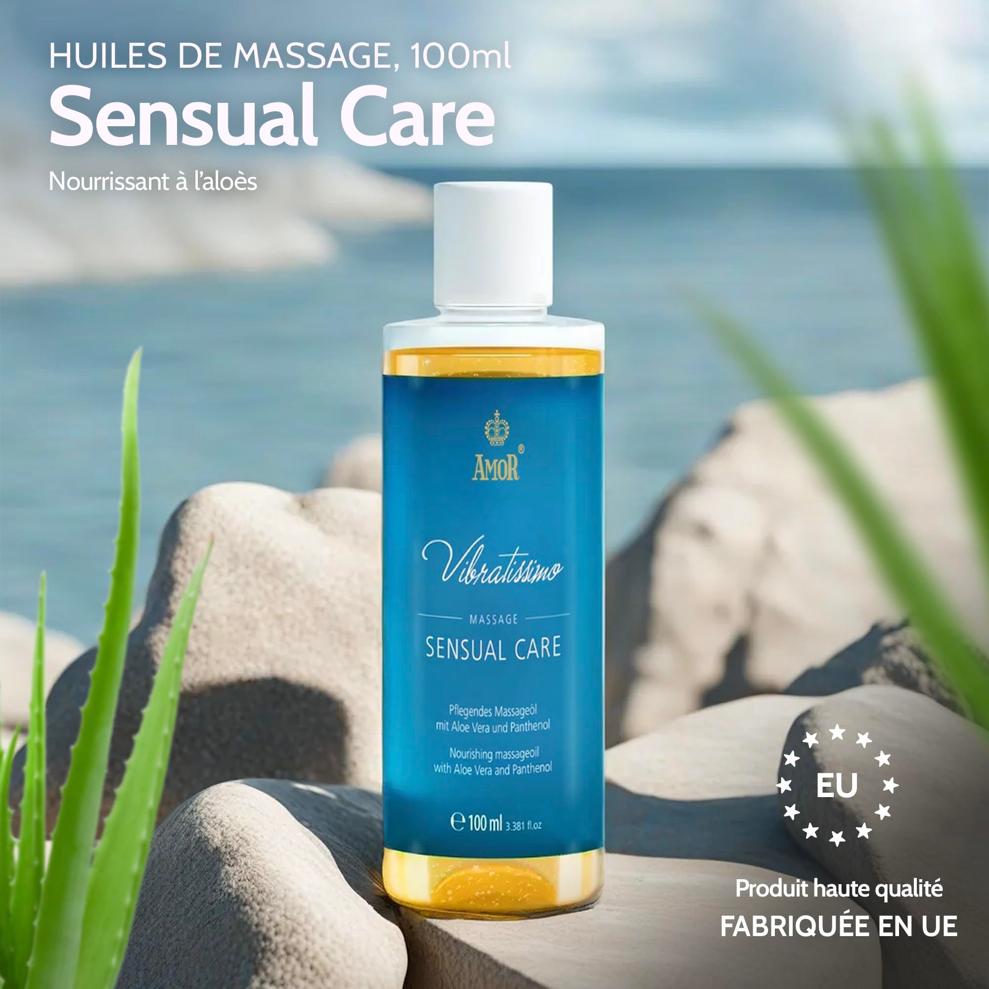 Vibratissimo Huile de Massage Sensual Care