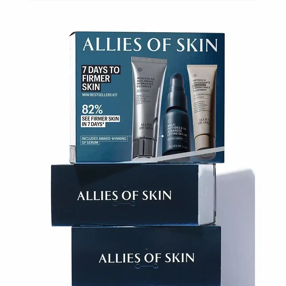 ALLIES OF SKIN 7 Days to Firmer Skin Set – Molecular & Silk Amino Hydraterende Reinigingskit