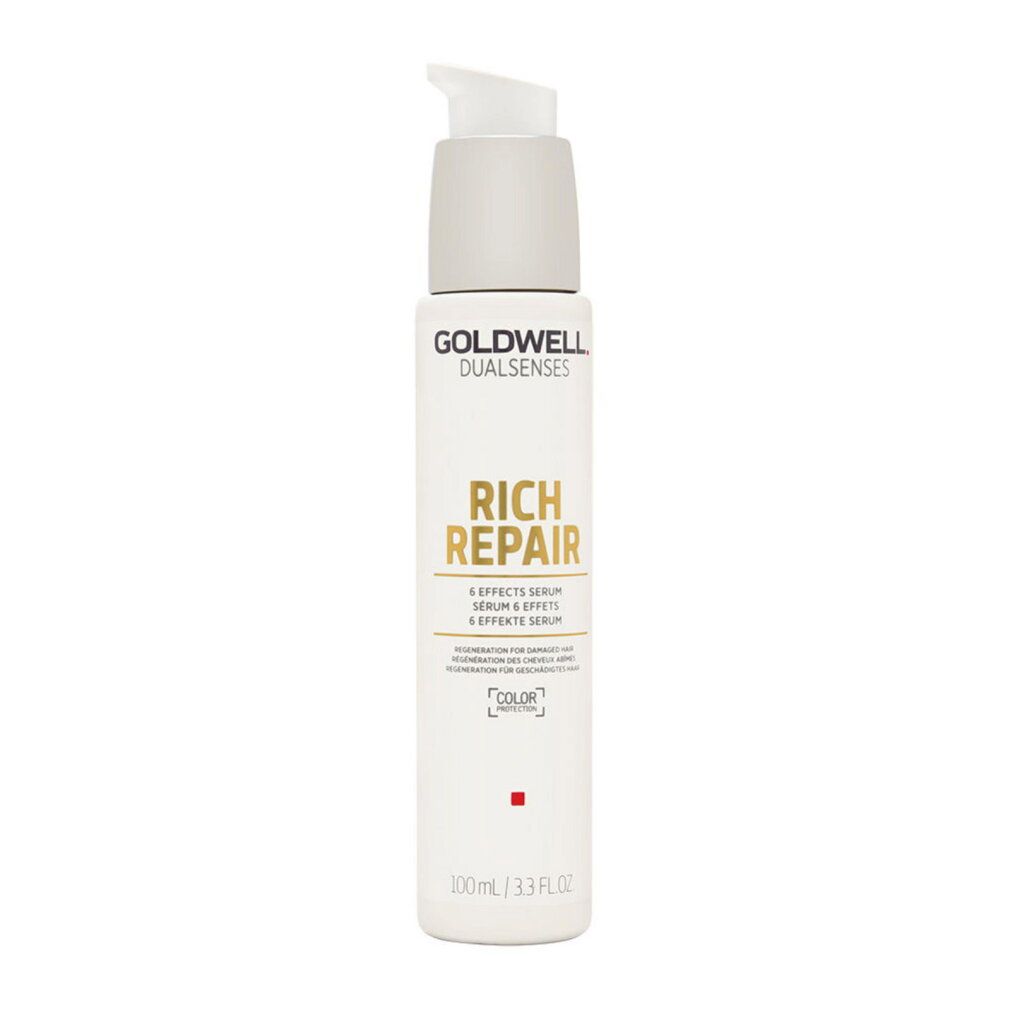Bouteille de sérum Goldwell Dualsenses Rich Repair avec pompe, 100ml.