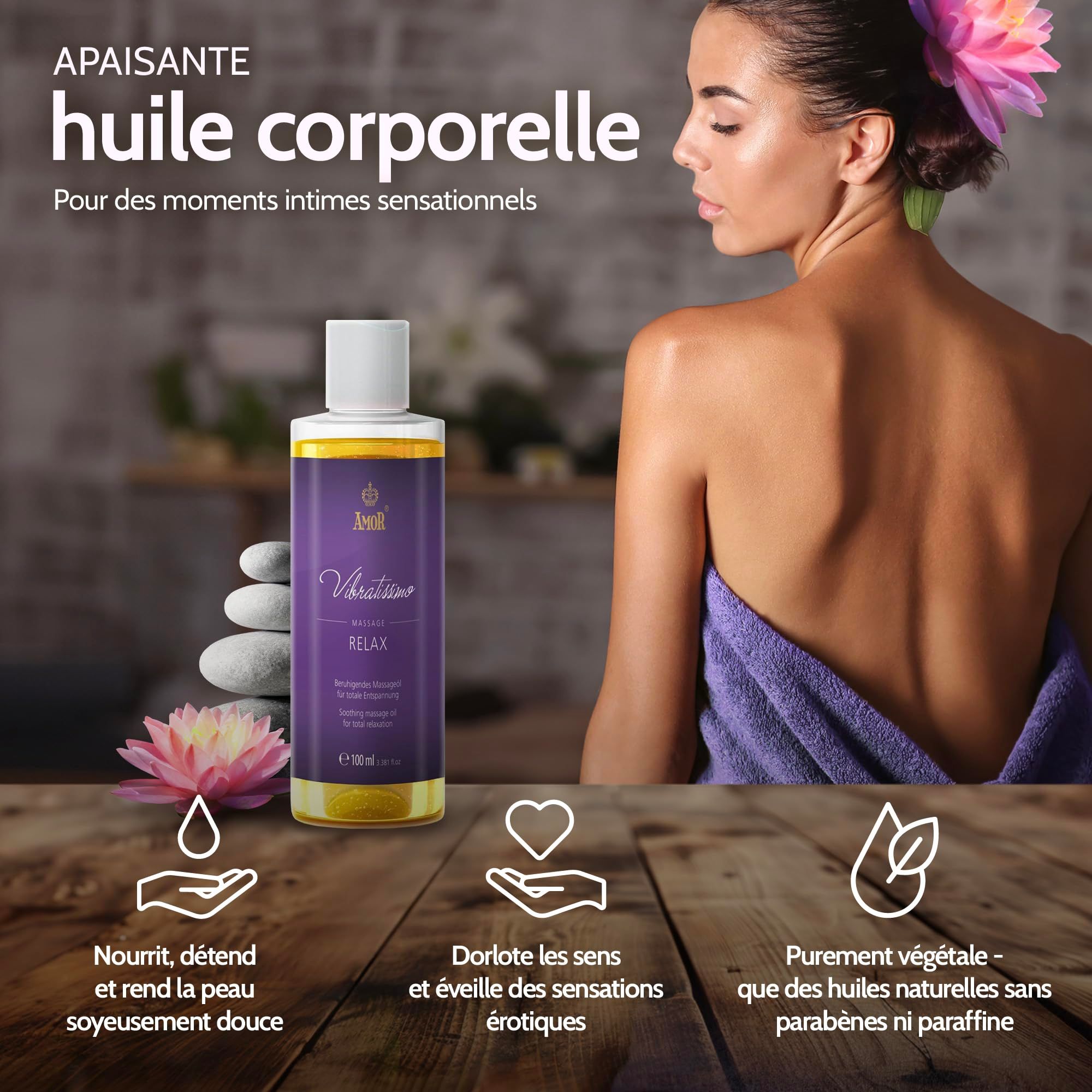 Vibratissimo Huile de Massage Relax