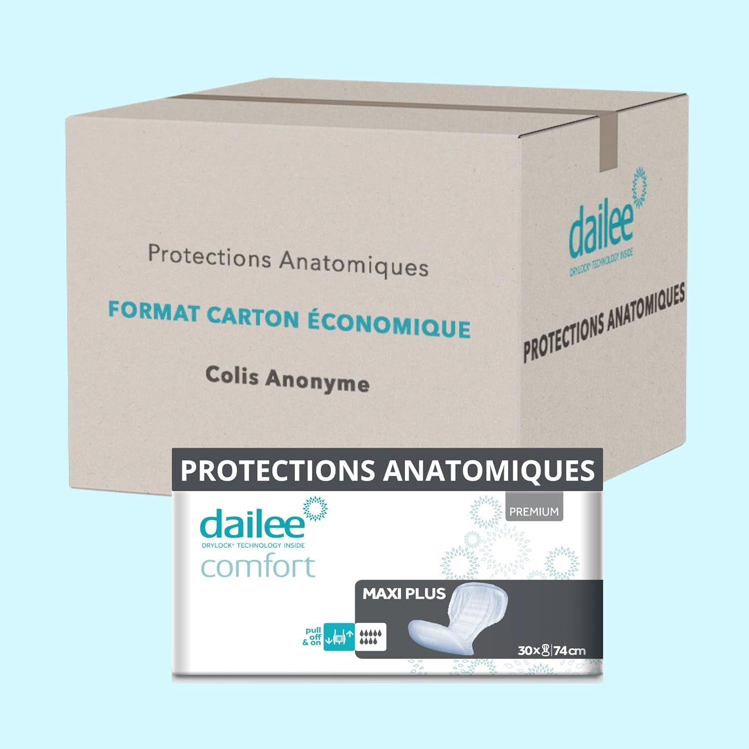 Dailee Comfort Maxi Plus Protections Anatomique Incontinence