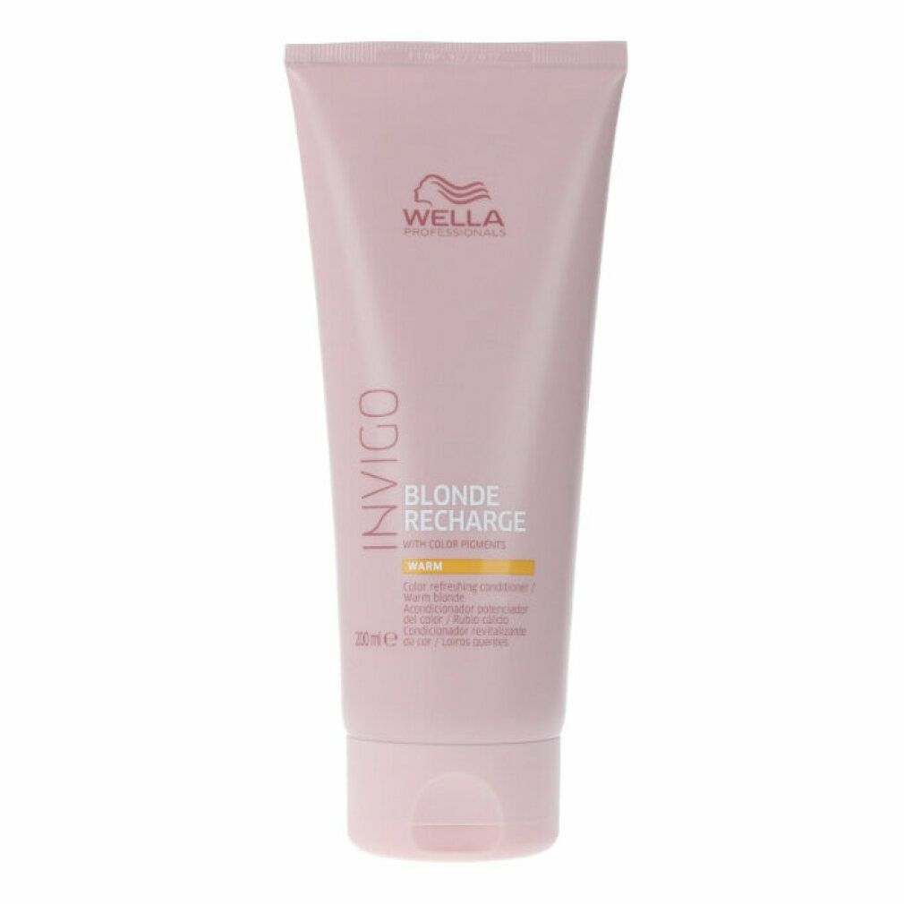 Tube rose Wella Invigo Blonde Recharge. Texte: Warm, 200ml.