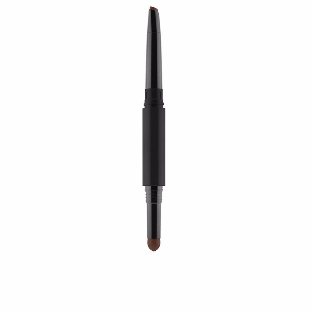 Crayon double. Corps noir, pointe et applicateur bruns. Gosh Brow Shape & Fill 001 Brown.