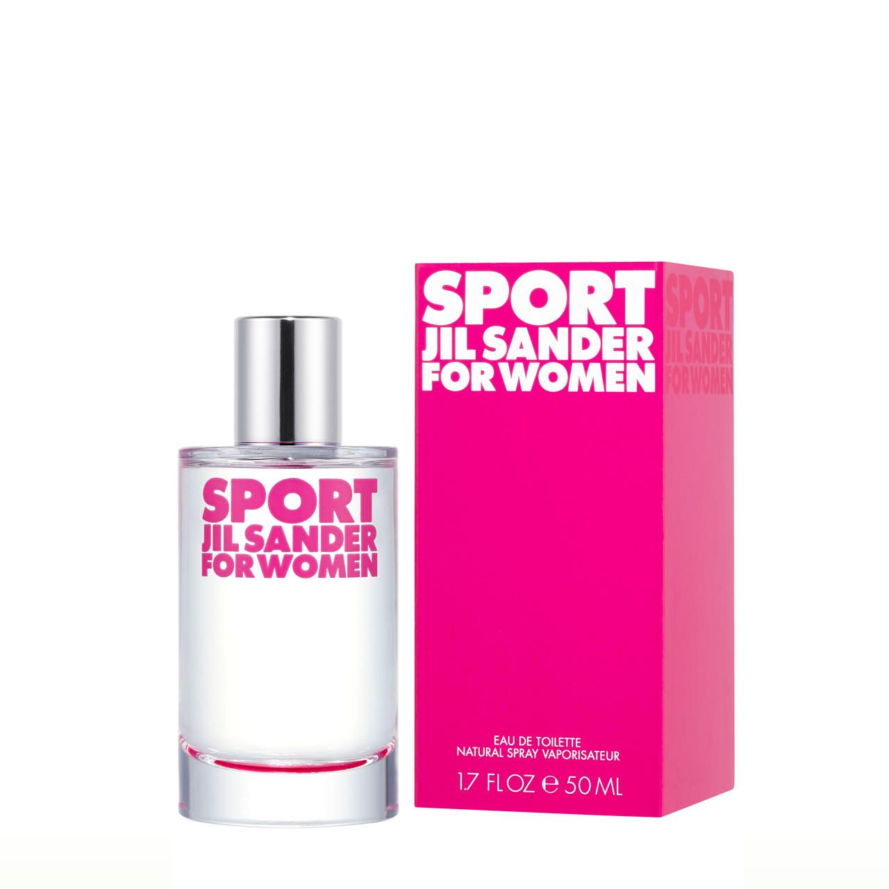 Flacon et boîte Jil Sander Sport for Women Eau de Toilette, 50 ml.