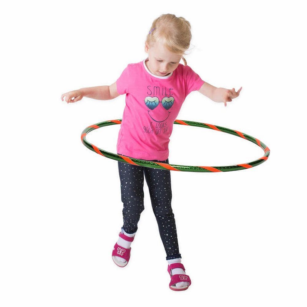 Hoopomania Funny kinderhoelahoep | Ø 80 cm | Groen-Oranje
