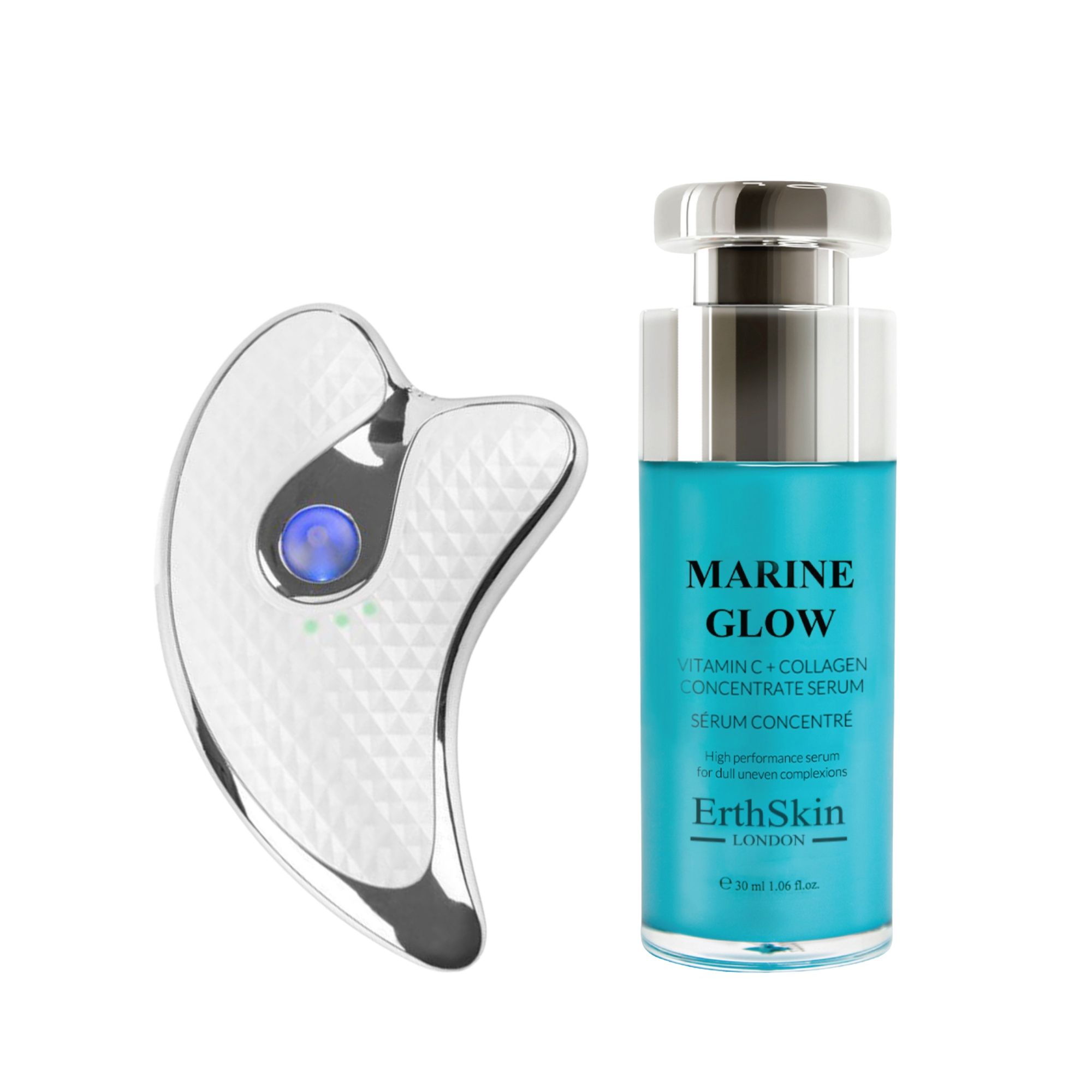 ErthSkin London Gua Sha Microstroom Duo Vitamine C Collageen