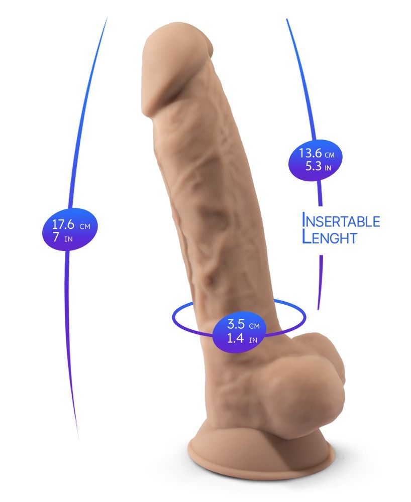 Silexd® Premium Silicone Dildo Model 1 - 17,5 cm