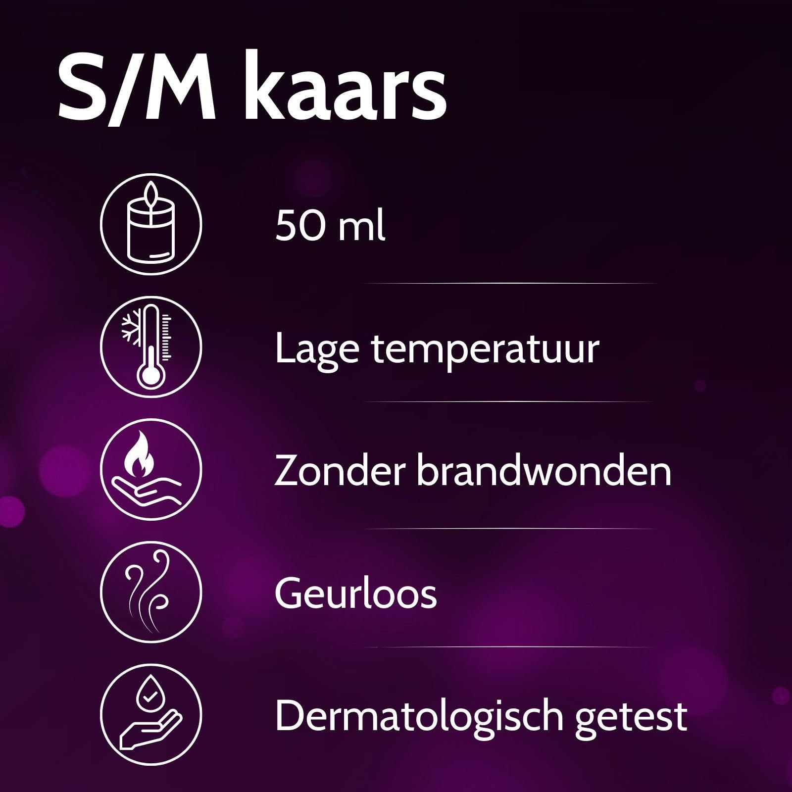 Vibratissimo S/M Kaars Mystic Black