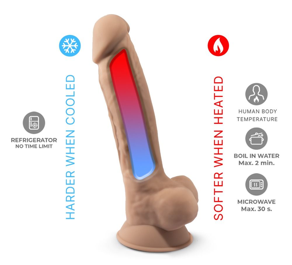 Silexd® Premium Silicone Dildo Model 1 - 17,5 cm
