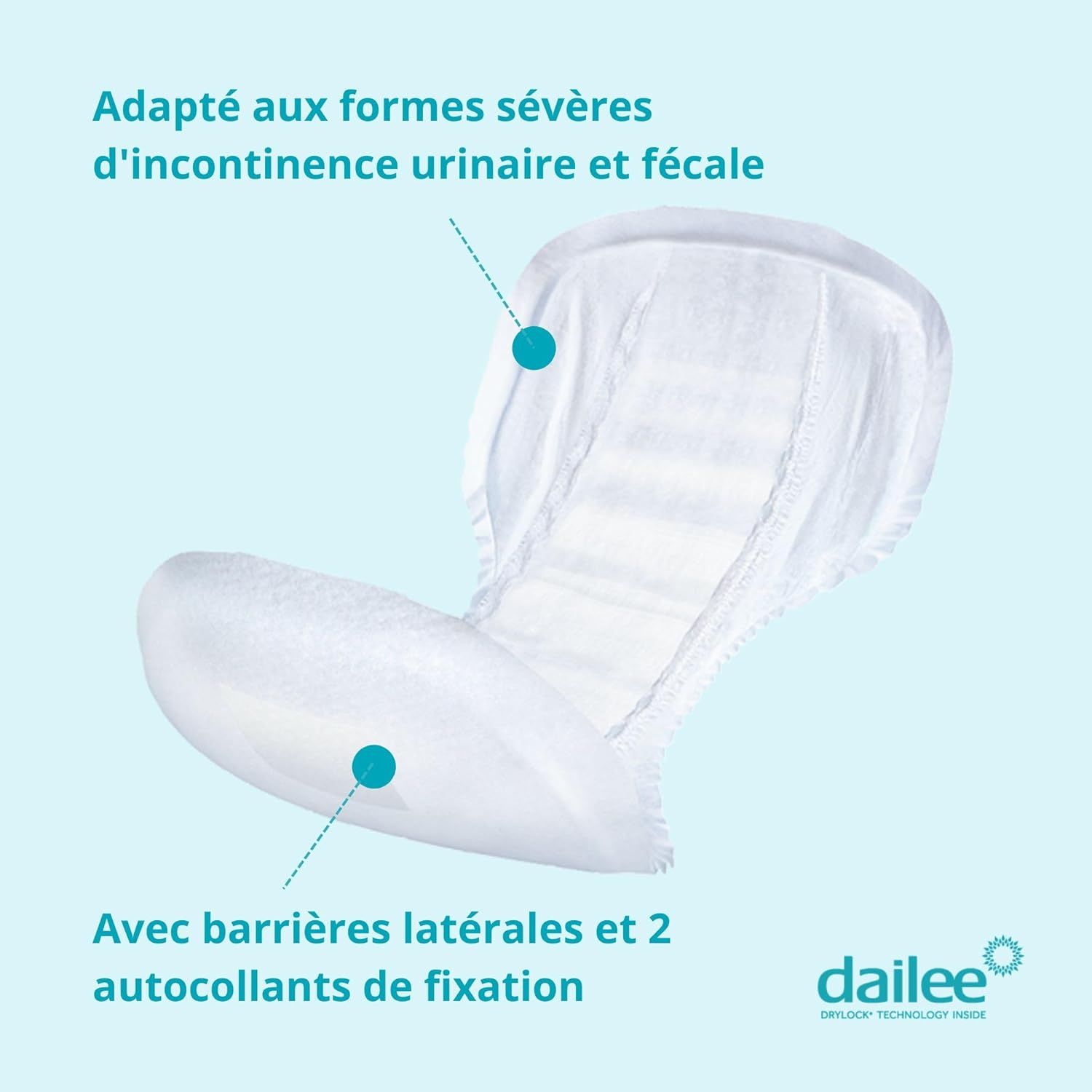 Dailee Comfort Maxi : Respirant, sec, confortable. Pour incontinence sévère.
